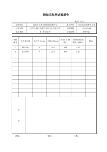 C试验用表C类表格