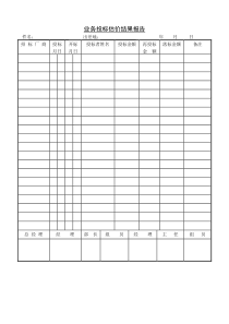 业务投标估价结果报告word模板