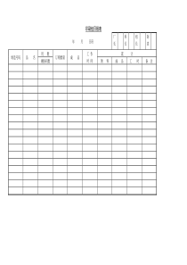 印刷组日报表word表格表单模板