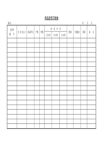 商品进货日报表word表格表单模板