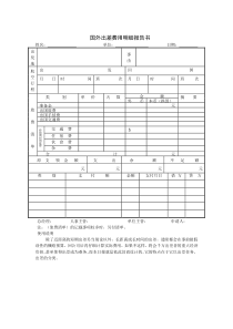 国外出差费用明细报告word模板