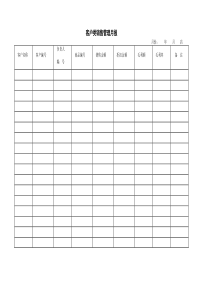 客户类销售管理月报word模板