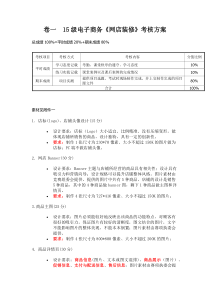 网店装修期末考试试卷