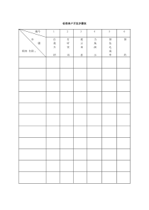 标准客户开发步骤表word模板