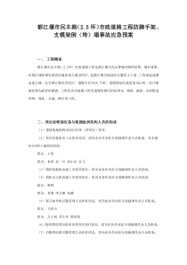 民丰路防脚手架支模架倒垮塌事故应急预案防脚手架支模架倒垮塌事故应急预案