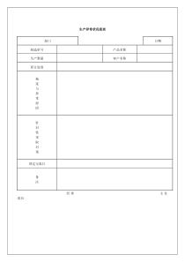 生产异常状况报表word模板