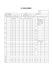 生产进度安排跟踪表word模板