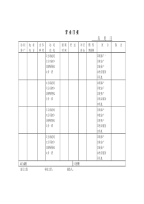 营业日报word模板