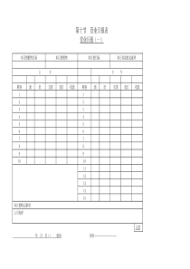 营业日报一word表格表单模板