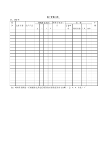 设厂计划四word表格表单模板