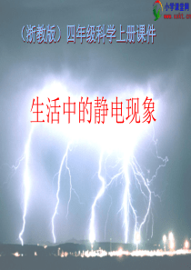 四年级科学上册《生活中的静电现象》PPT课件之一(浙教版)