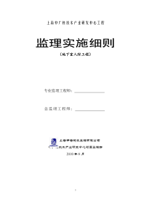 88中广核地下室人防工程监理实施细则