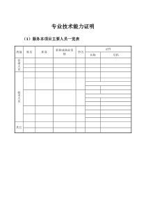 设备和专业技术能力证明文件模板