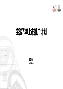 宝骏730上市策略与推广计划