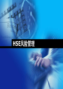 HSE风险管理理论与方法