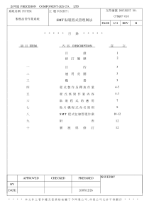 富士康SMT程式管理作业办法