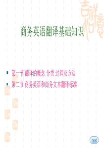 1)商务英语翻译基础知识