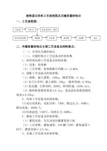 植物蛋白饮料工艺流程图及关键控制点