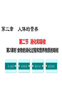 第2课时食物的消化过程和营养物质的吸收