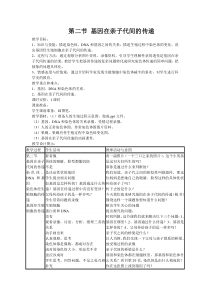 第二节基因在亲子代间的传递