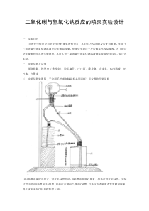 二氧化碳与氢氧化钠反应的喷泉实验设计