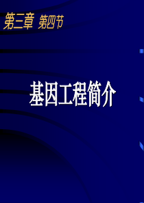 高三生物课件基因工程简介2高三生物课件