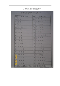 小学生容易写错笔顺的字