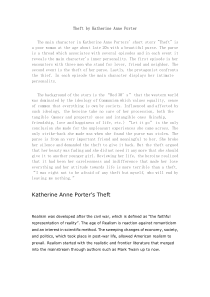 Theft-by-Katherine-Anne-Porter(文本分析)