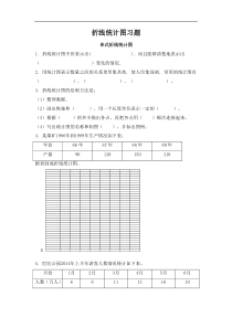 最新《折线统计图》习题