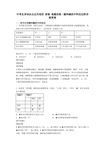 中考化学知识点过关培优-易错-难题训练∶酸和碱的中和反应附详细答案