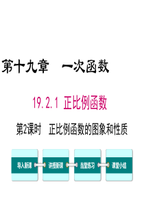 第2课时正比例函数的图象与性质人教版八年级下册数学精品教学课件