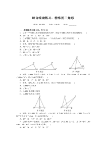 综合滚动练习特殊的三角形