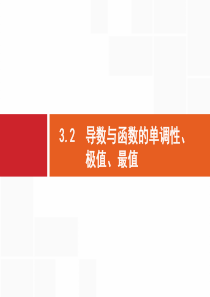 导数与函数的单调性极值最值高三数学课件