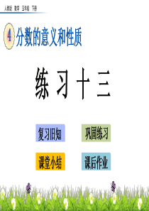 练习十三湘教版五年级下册