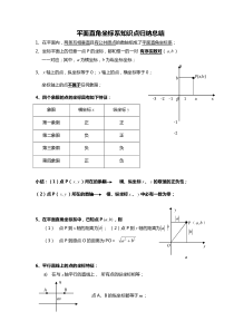 平面直角坐标系知识点归纳总结知识归纳初中数学人教版七年级下册教学资源2