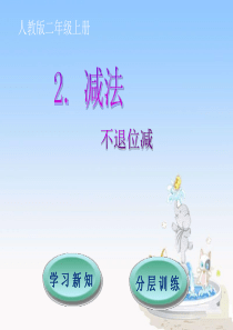 第2单元100以内的加法和减法二21不退位减人教版数学二年级上册教学课件ppt