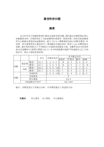 数学建模最佳阵容问题附程序代码