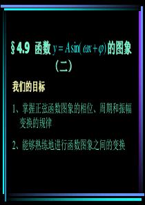 高一数学课件函数YAsinWxQ的图象三高一数学课件