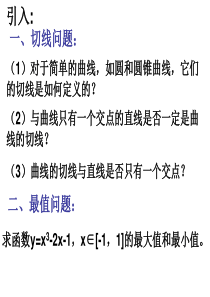 高三数学课件导数的背景高三数学课件