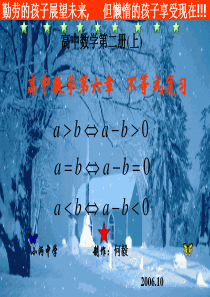 高二数学课件不等式复习课高二数学课件