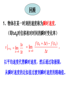 高二数学课件苏教版导数的概念高二数学课件