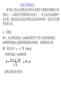 高二数学课件高二数学轨迹问题的求法高二数学课件