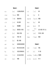 外研版(三起)四年级英语下全册单词表含音标