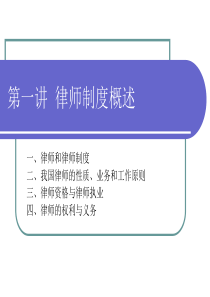 律师制度概述(ppt448)