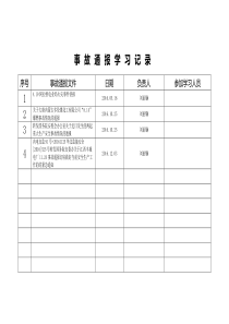 事故通报学习记录