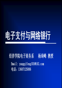 电子支付与网络金融 第四章 电子银行发展趋势与战略选择