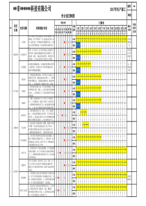 2017年度工作计划推进表甘特图