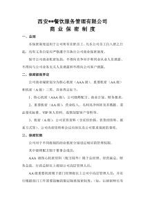 我的一份公司保密制度