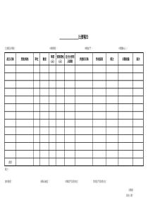 采购比价单格式