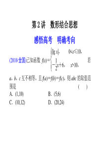 高三数学数形结合思想